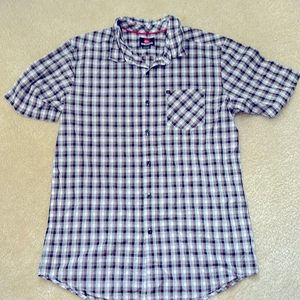 Quicksilver men’s short sleeve button down shirt XL